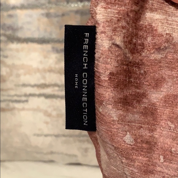 Pink Watercolor Throw Pillow by French Connection - Picture 3 of 3